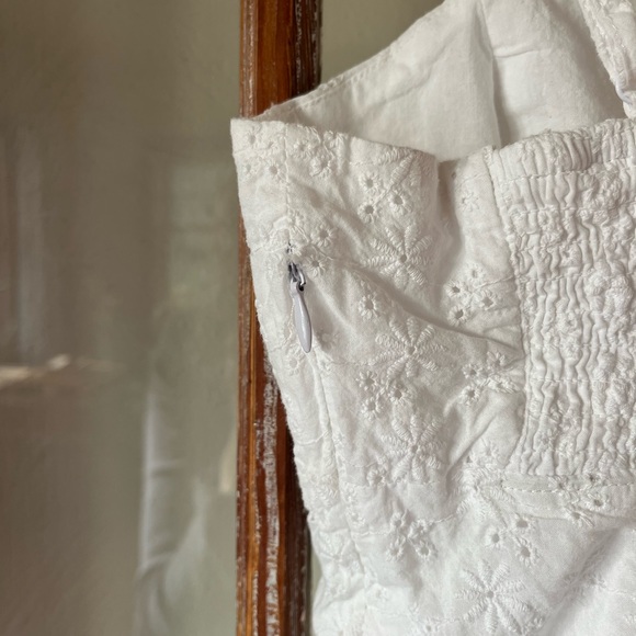 Garage White Eyelet Dress - Picture 3 of 5